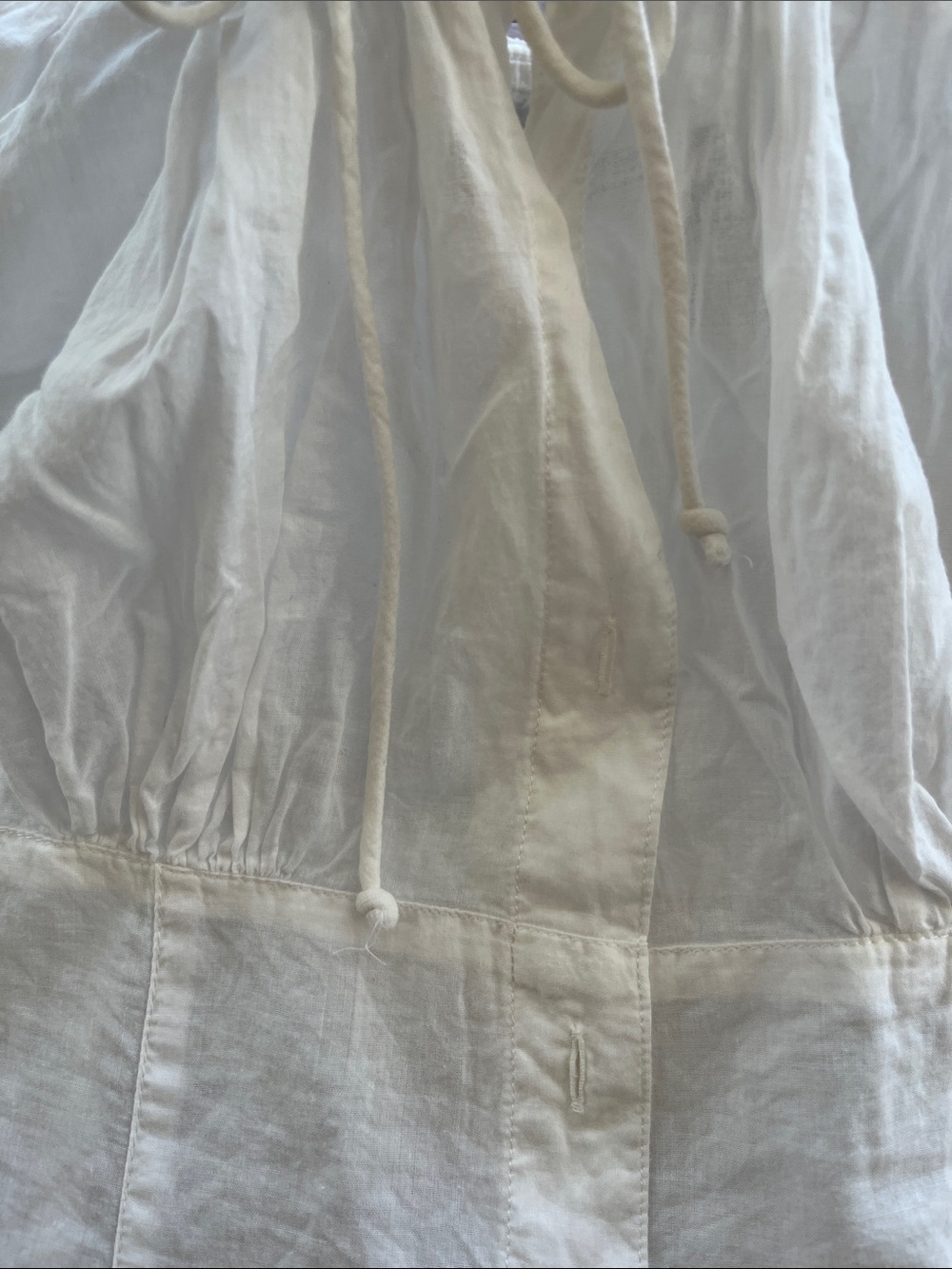 DKNY Cream Off-Shoulder Peasant Blouse - Picture 3 of 6